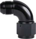 90 Degree 8AN Male to 8AN Female Swivel Full Flow Fitting Adapter Coupler by Podavelle