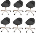 Rolling Stool Set of 6 Rolling Hydraulic Salon Stool by Walktory