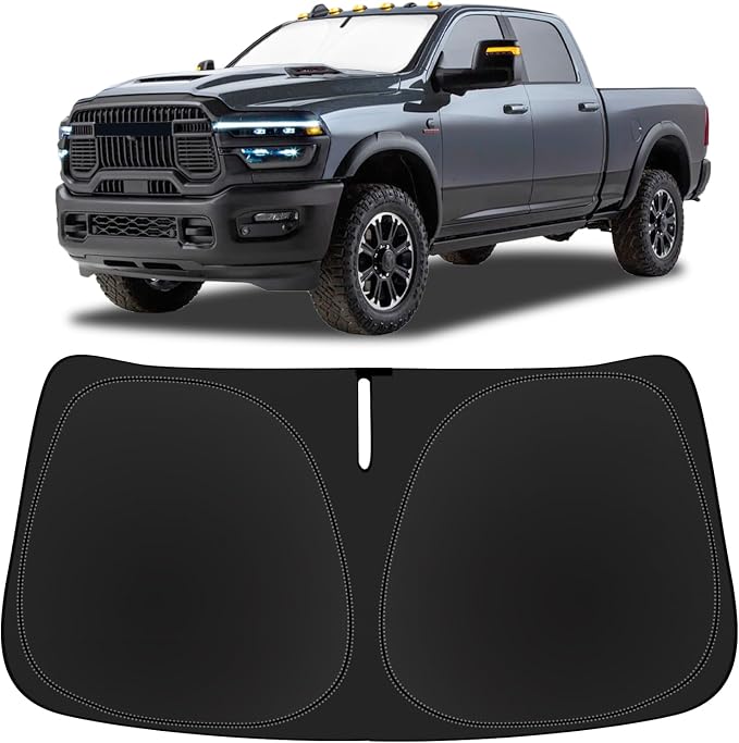 Sun Shade Sunshades for Dodge RAM 2500 3500 Truck Accessories Windshield Cover by SLOGENTO