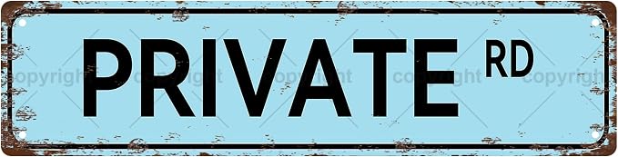 Vintage Metal Tin Sign, Street Sign, Home Decor, 16 x 4 Inch by Unknown