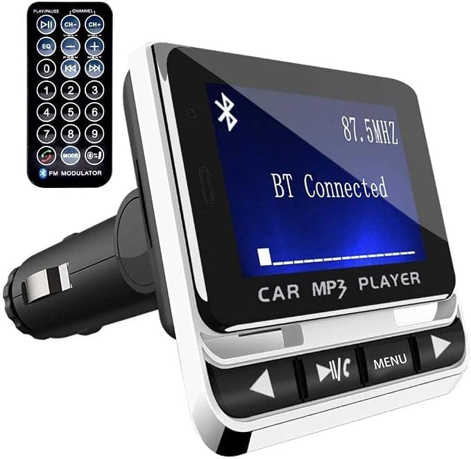 Bluetooth FM Transmitter for Car, Wireless Car Radio Adapter, Handsfree Auto Kit by WYYHAA