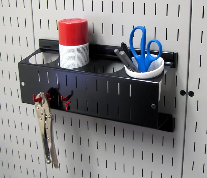 Wall Control Pegboard Metal Organizer, 4 ft. Black, Storage Rack - Image 6