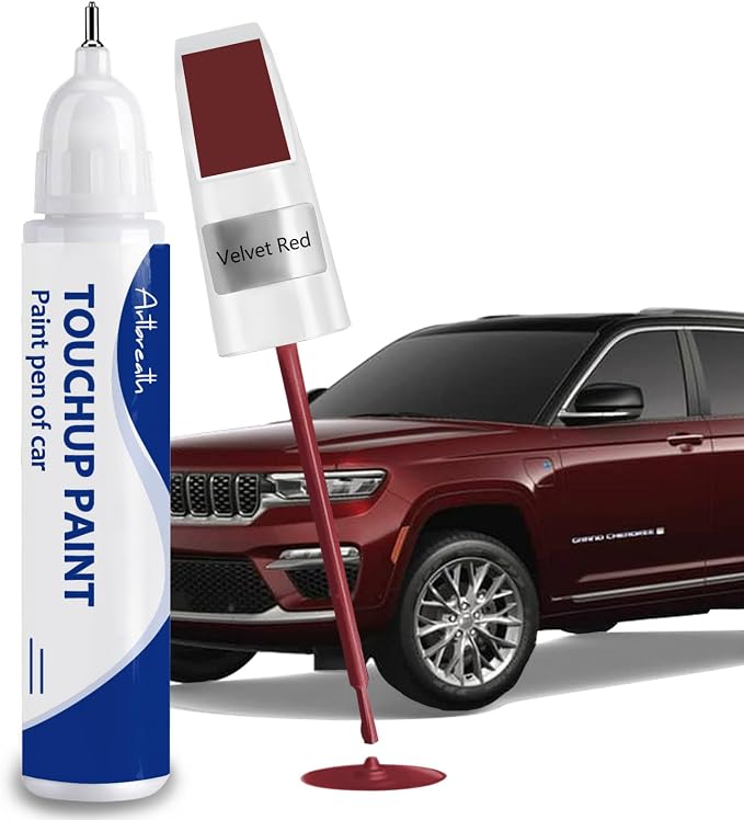 Velvet Red Touch Up Paint for JEEP-Exact Match–Chips and Nicks Car Paint by Artbreath