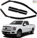 in Channel Rain Guards Fit for 2015-2020 Ford F150 Super Cab, 17-20 F150 Raptor by CHYKORLA