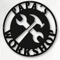 Personalized Papa's Workshop Metal Sign by Pamaheart