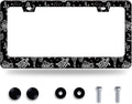 Turtles License Plate Frame Black and White Sea Turtle License Plate Stainless by GORSNKYE