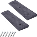 2 Pack 3.5'' Rise Rubber Curb Ramp Heavy Duty Loading Rubber Curb Ramps 3 Tons by METFUIN