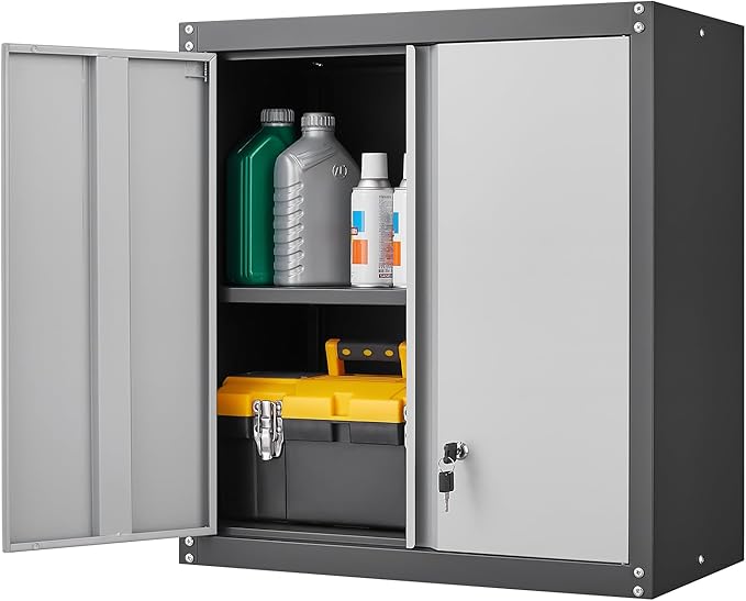 LUCYPAL Garage Wall Cabinet, Metal Wall Storage Cabinet by HomeOfficeFurniture