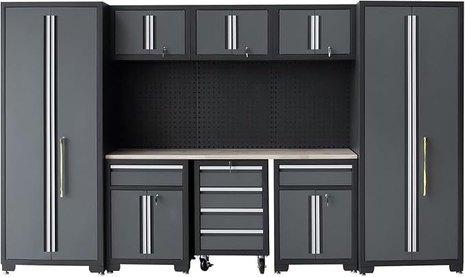 Garage Storage Cabinet System 9-Pcs Workshop Set Garage Cabinets and Storage - Image 8