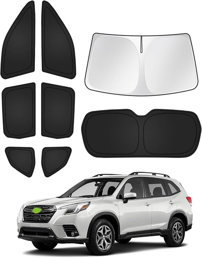 Sunshades for 2025 2026 Subaru Forester Accessories Windshield Sun Shade Side by Canvcle