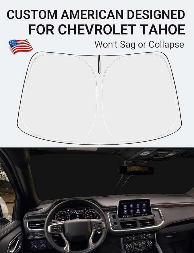 Proadsy 2025 Upgrade Windshield Sun Shade Custom Fit Tahoe Z71, High Country - Image 2