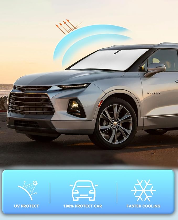 Sunshade Cover for Chevy Blazer Windshield Sun Shade for 2019-2023 2024 2025 - Image 5