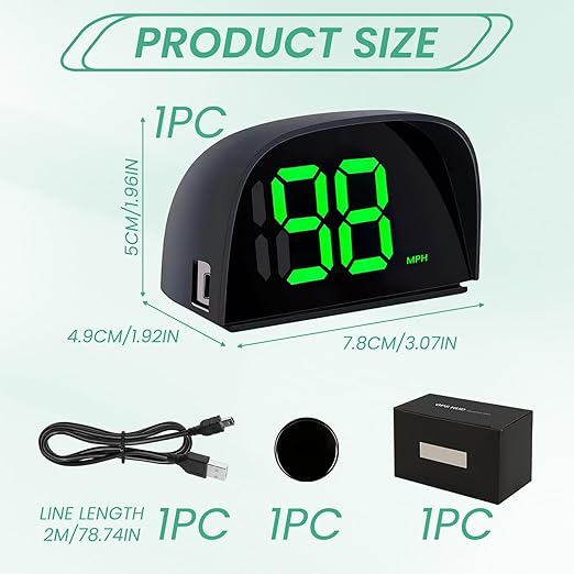 GPS Digital Speedometer for Car MPH Golf Cart Universal HUD Speed Meter - Image 2