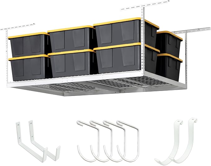SafeRacks 4x8 Overhead Garage Storage Rack Heavy Duty - Image 2