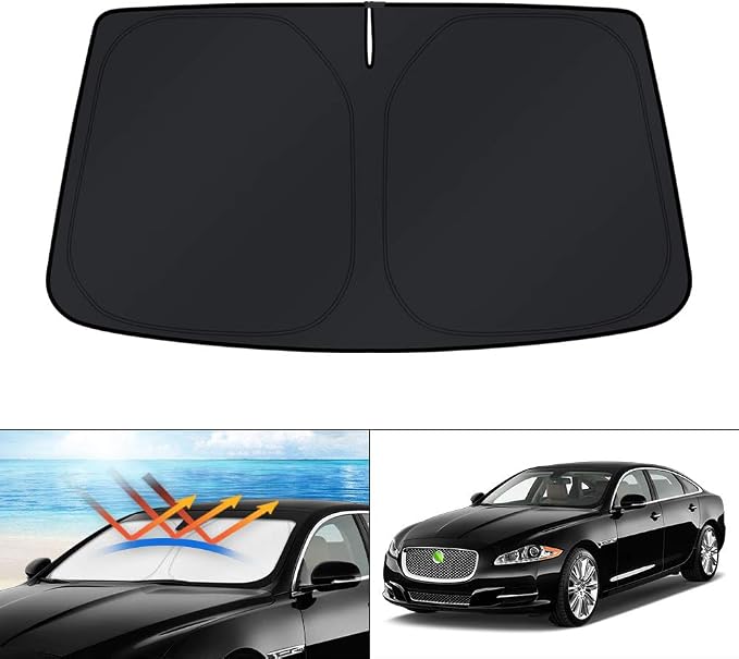 KUST Windshield Sun Shade for Jaguar XJ Accessories 2010-2019 Custom Fit by KUST