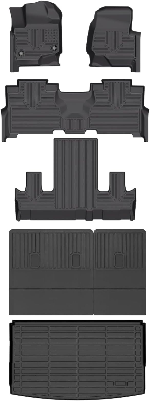 Wayhigh-All Weather Floor Mats and Cargo Mat Set Fit by Wayhigh