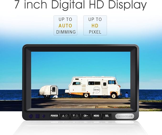Digital Wireless Backup Camera System Kit, IP69 Waterproof Wireless Rear View - Image 3