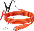 12V Car Battery Charger Cable, 6.6FT 14AWG Cigarette Lighter Plug to Alligator by Lonnky