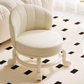 Low Rolling Stool with Backrest, Rolling Pedicure Seat, Low Stool with Wheels by Sejone