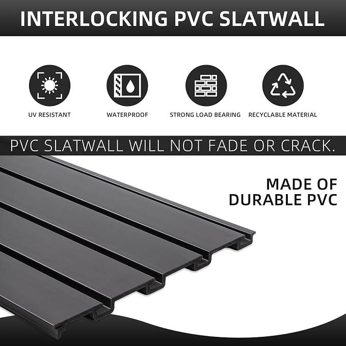 Slatwall Panel Garage Slat Wall Storage Systems, PVC Slat Wall Paneling Garage - Image 6