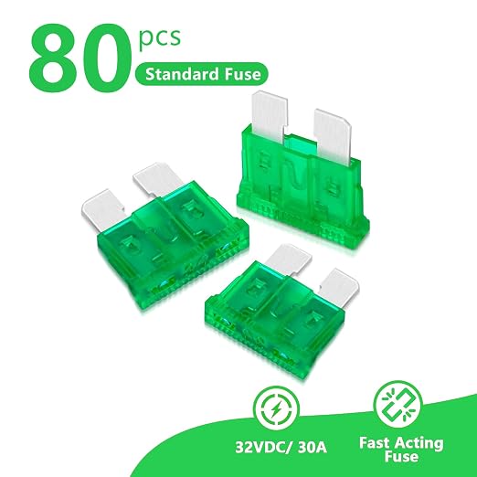 30 Amp Standard Fuse, 30A Car Blade Fuses - Image 2