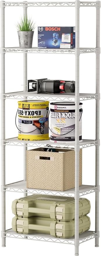 SINGAYE 6 Small Wire Shelves Kitchen Pantry Close Home Organizers and Storage by SINGAYE