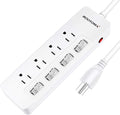 Appliance Extension Cord with Individual Switches on Off - 6 FT by ROOTOMA