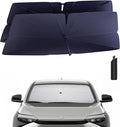 Windshield Sun Shade Umbrella for 2023-2025 Toyota bZ4X Accessories: Custom Fit by HIMUMOY