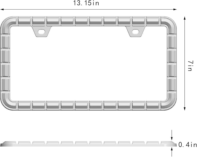 Creathome 3D Chrome License Plate Frames, Pure Zinc Alloy Metal - Image 8