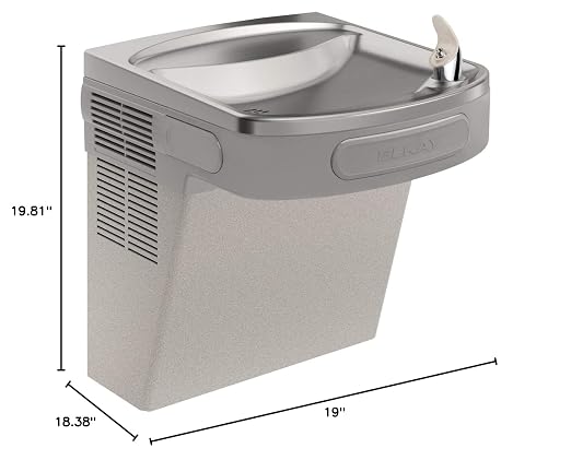 Elkay EZS8L Wall Mount ADA Cooler Non-filtered Refrigerated Light Gray Granite - Image 8