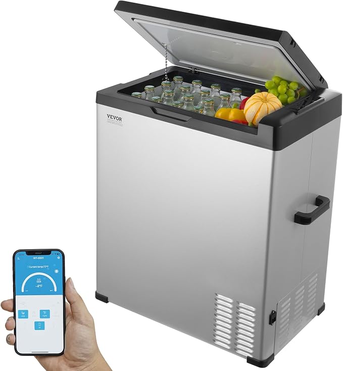 VEVOR 12 Volt Car Refrigerator Fridge, 70Liter Single Zone Portable Freezer by VEVOR
