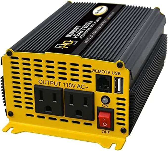 Go Power 80175 GP-800HD 800 Watt Heavy-Duty Modified Sine Wave Inverter - Image 6