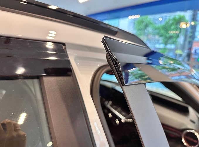 AUTOCLOVER Smoked Window Visor Sun Rain Vent Guard 4p - Image 9