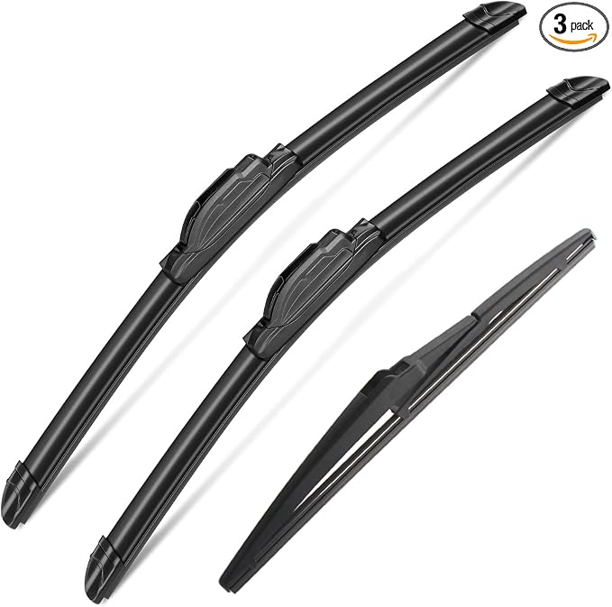 3 Wipers Set for Scion XD 2008-2011, Windshield Wiper Blades Original Equipment by SCTIOANSNOemWiperBlades