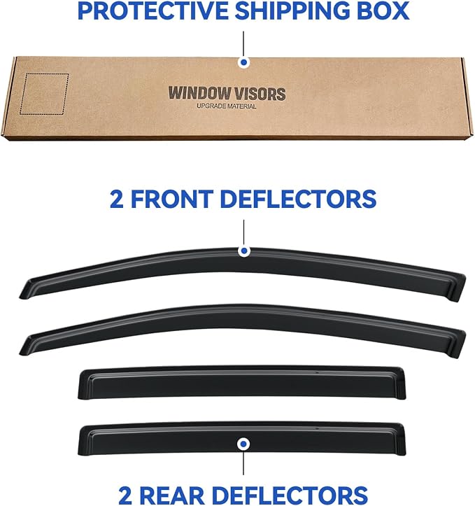 Window Visors Rain Guards Shield - Image 5