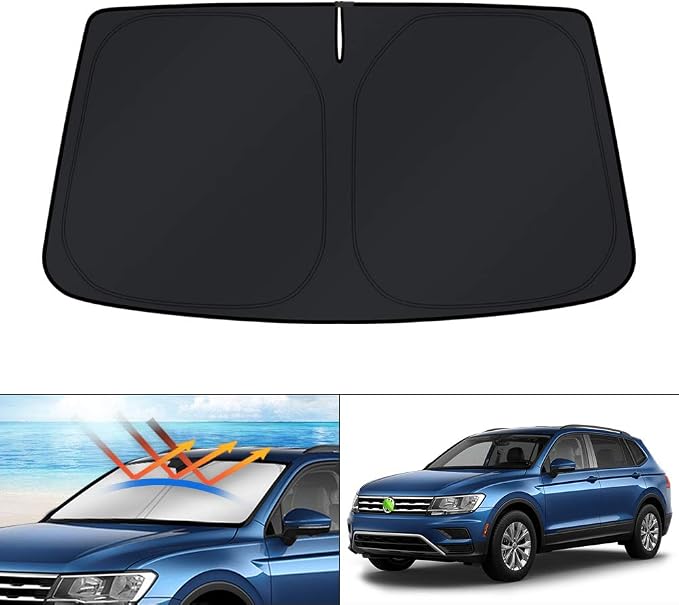 KUST Windshield Sun Shade for Volkswagen VW Tiguan 2018-2023 2024 Window Shade by KUST