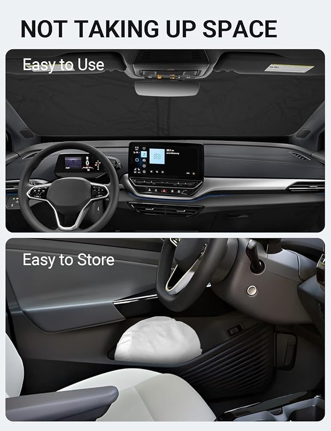 Proadsy for Volkswagen VW ID.4 2021-2025 Windshield Sun Shade 4-Layer Foldable - Image 8