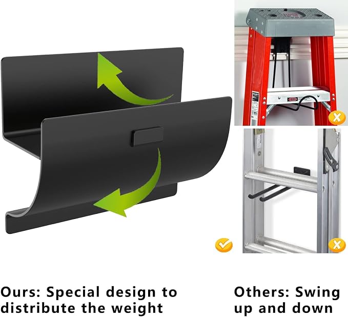 Heavy-Duty Ladder Hanger-Wall Mount Ladder Hooks - Image 2