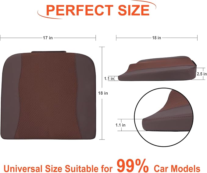 Car Seat Cushion, Comfort Memory Foam Car Cushions - Image 7