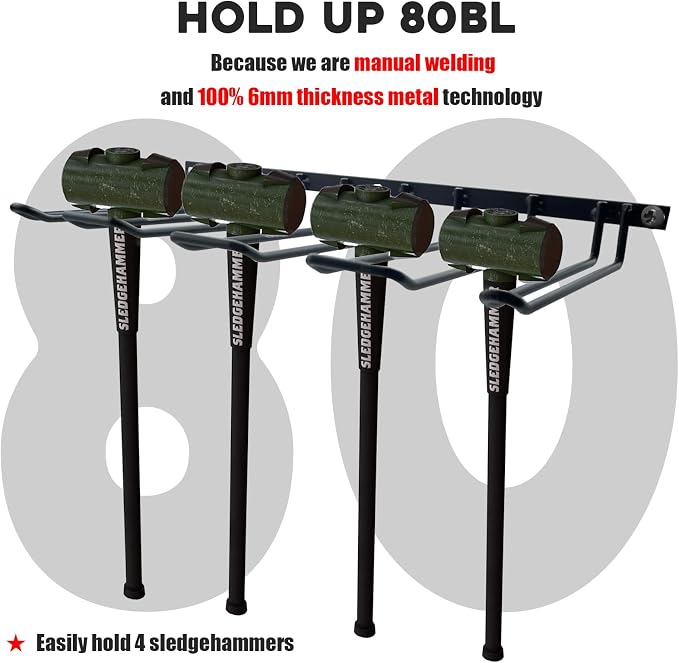 Drill Holder, Power Tool Organizer, Wall Mount 4 Cordless Metal Shelf Holder - Image 3