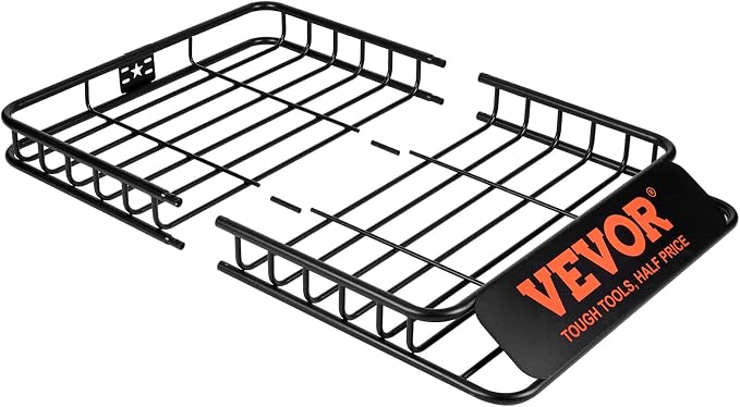 VEVOR Roof Rack Cargo Basket, Heavy-Duty 200 LBS Capacity Universal Roof Rack - Image 9