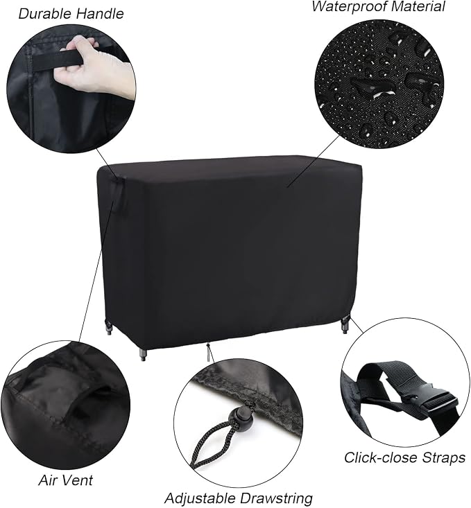 Kingling Outdoor Prep Table Covers, Waterproof Stainless Steel Table Cover - Image 3