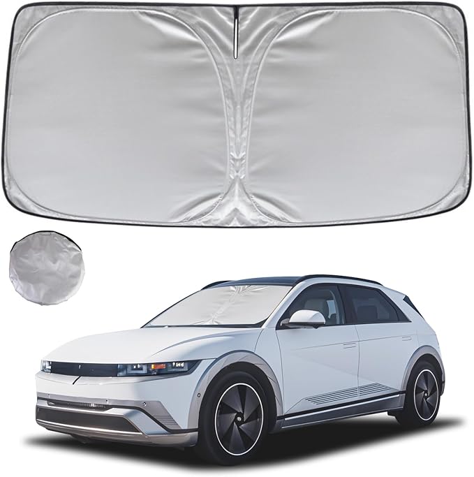 KAYZT Windshield Sun Shade for 2022-2025 Hyun-dai Ioniq 5 Foldable Sunshade by KAYZT