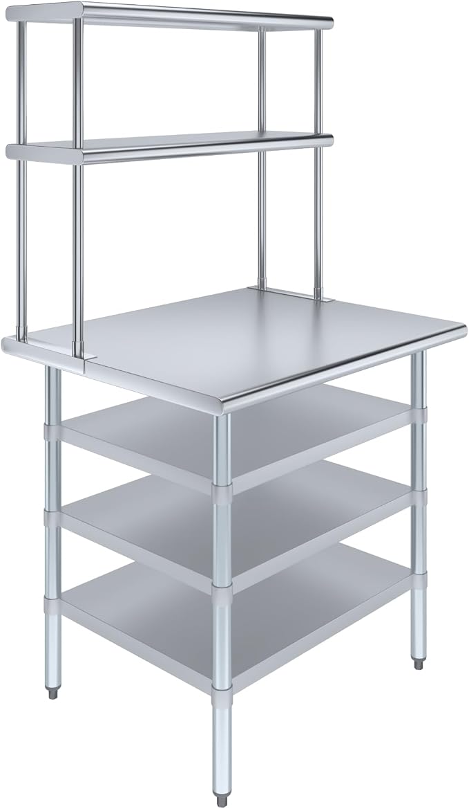 Amgood 30" x 36" Stainless Steel Work Table by AmGood