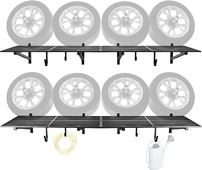 4 Pack 1, 5x4ft Heavy Duty Garage Wall Shelving, Garage Shelving Wall Mounted by Unknown