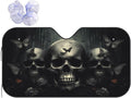 Skull Car Sun Shade Windshield Sunshade Foldable Front Window Shield Cover by mutakin