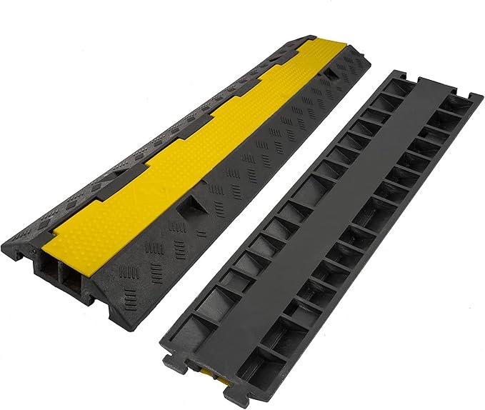 CXRCY Cable Ramp 4 Pack 2 Channel 11000lbs axle Capacity Floor Cable Cord - Image 9