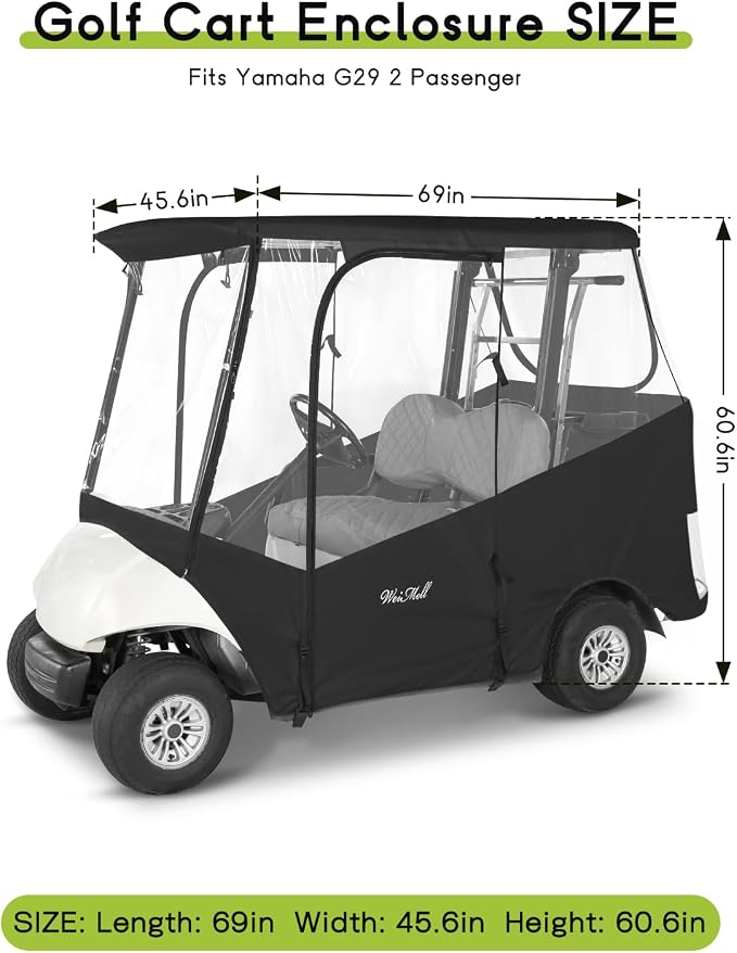 Golf Cart Enclosure 2 Passenger - Image 2
