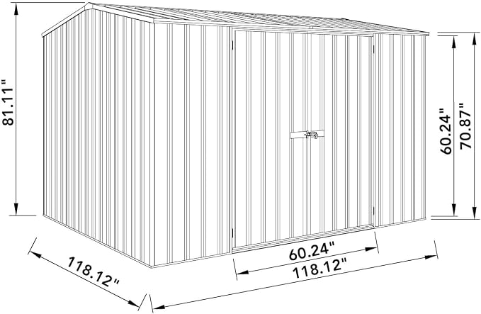 Absco Premier Storage Sheds, DIY Backyard Shed, Utility Tool Storage, Weather & - Image 8