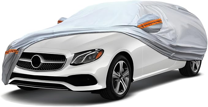 KEYOOG 6-Layer Full Car Cover is All-Weather Waterproof, Fit by KEYOOG